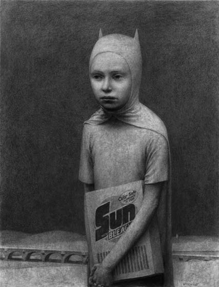 Aron Wiesenfeld charcoal drawing called David