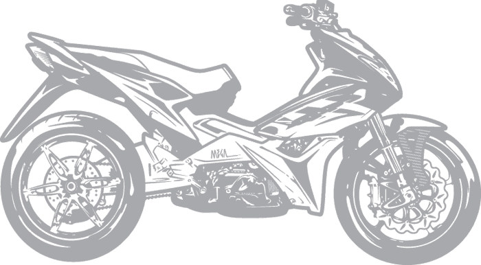 honda blade scooter illustration