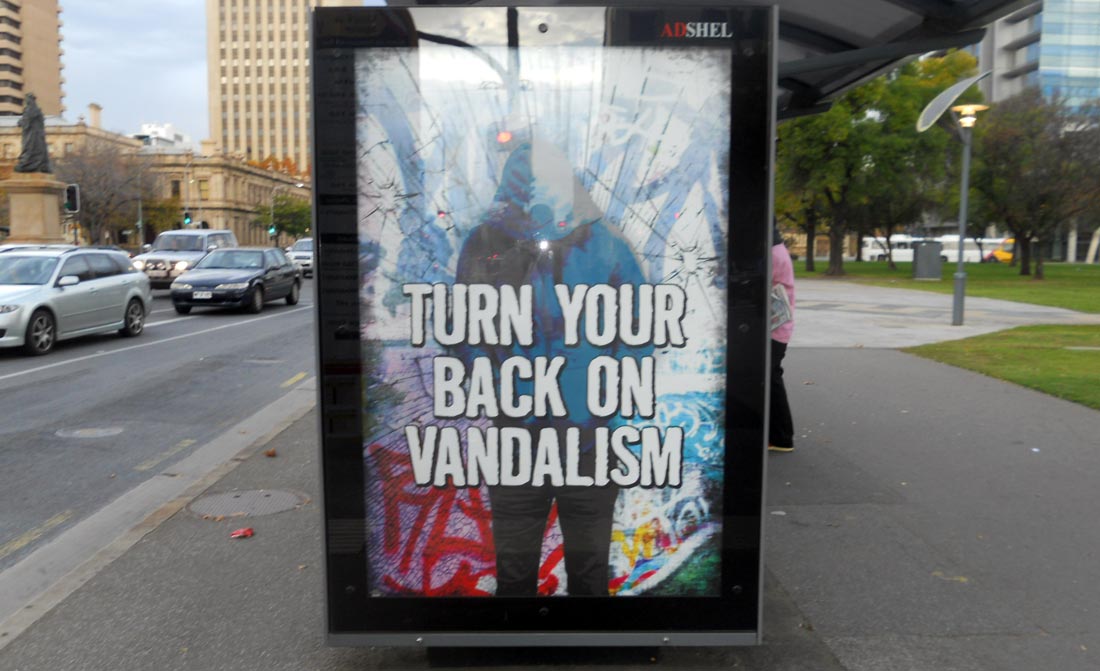 Turn your back of vandalism