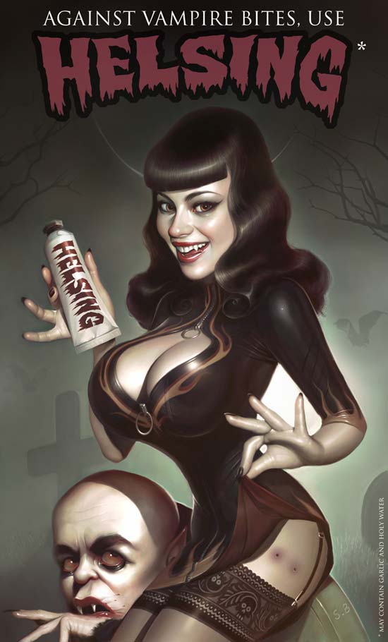 Vampire pin-up artwork